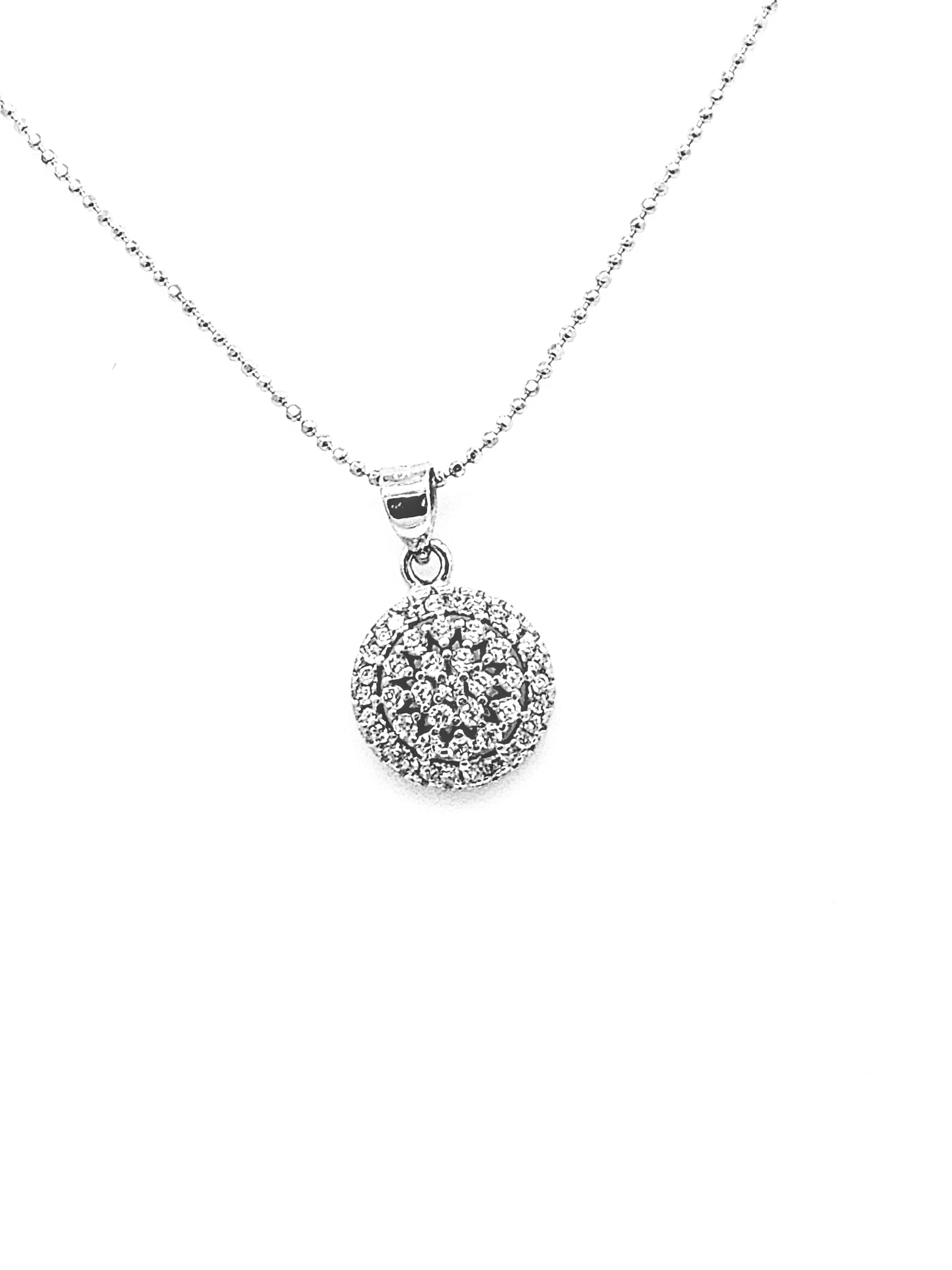 Iisfir's Collection - Stars For You - Cubic Zirconia Pendant and Stud Earrings Jewelry Set