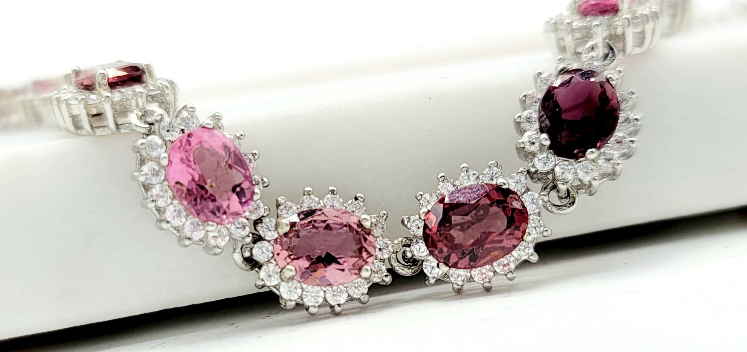 Natural Tourmaline tennis Bracelet