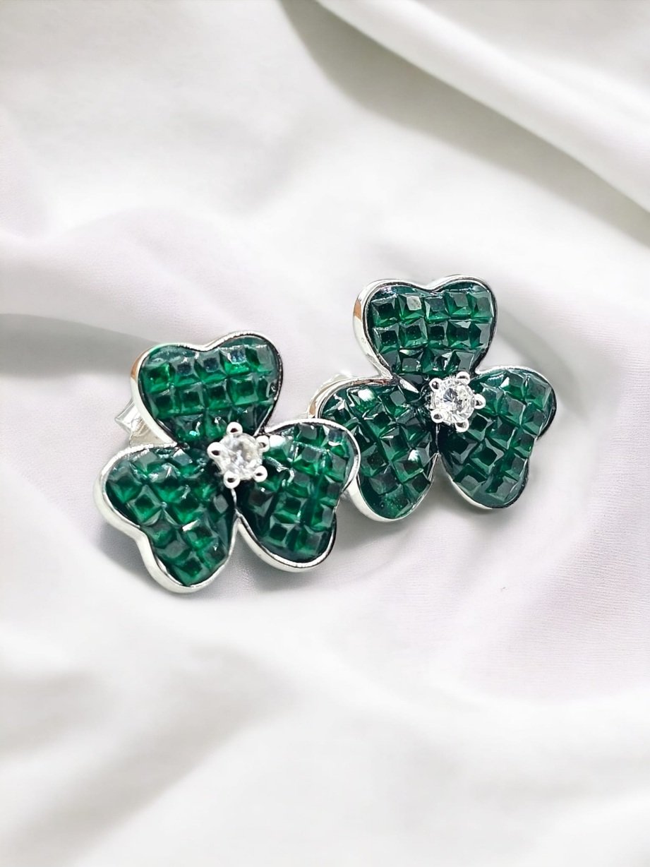 "Green Clover Studs"